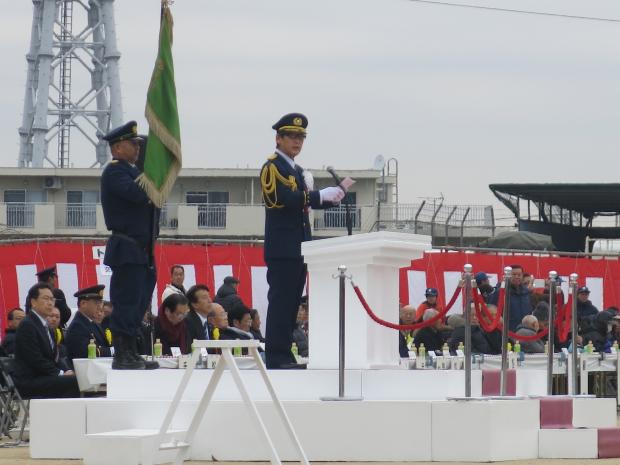 平成31年松戸市消防出初式市長式辞の様子