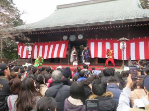 本土寺　節分会の様子