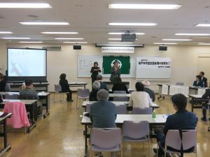 松戸市ろうあ協会　第40回定期総会　市長挨拶の様子