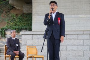 記念植樹の様子