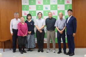 松戸市水道事業運営審議会委嘱式の様子