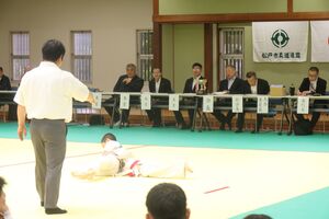 第51回松戸市道場対抗少年柔道大会の様子