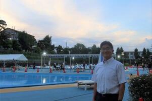 松戸運動公園ナイトプール視察の様子