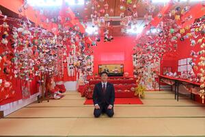 つるし飾り展の様子