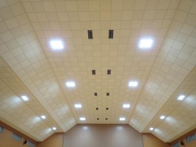 柿ノ木台公園体育館体育室天井の写真