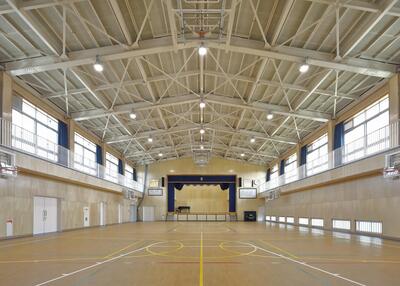松戸市立東部小学校屋内体育館新築工事 写真