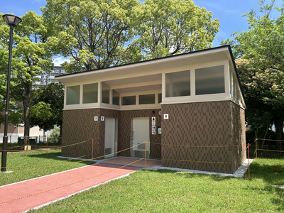 新松戸中央公園水洗便所新築工事　写真