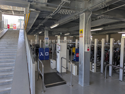 新松戸駅東口第1自転車駐車場新築工事 写真