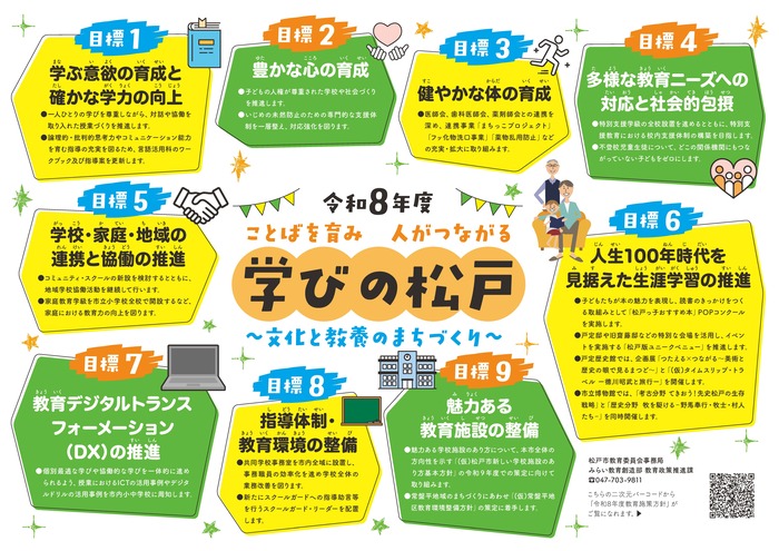 令和8年度教育施策のポスター