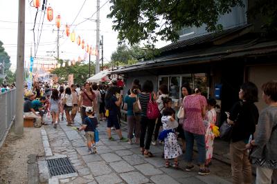 坂川での祭りの様子