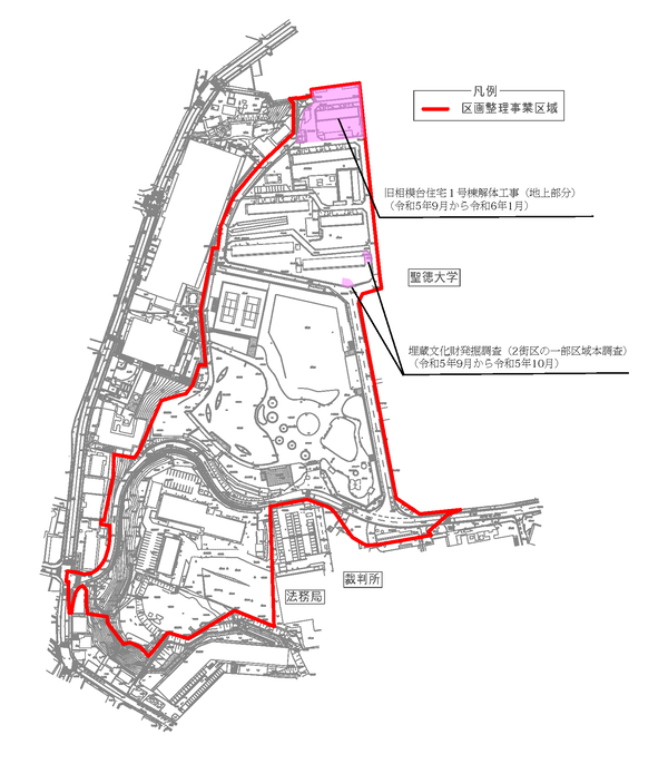 案内図（工事・施工区域）