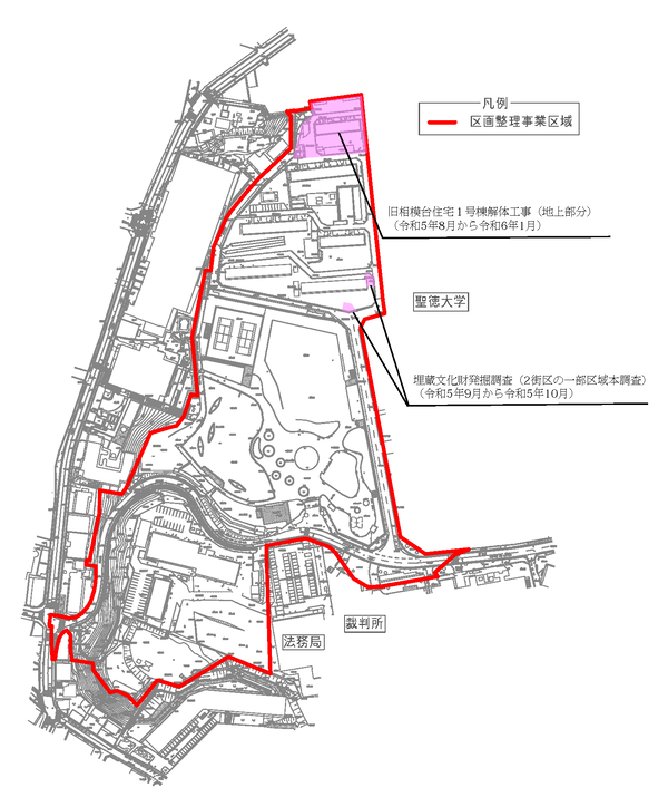 案内図（工事・施工区域）