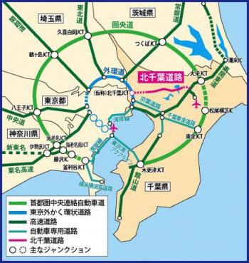 北千葉道路　位置図