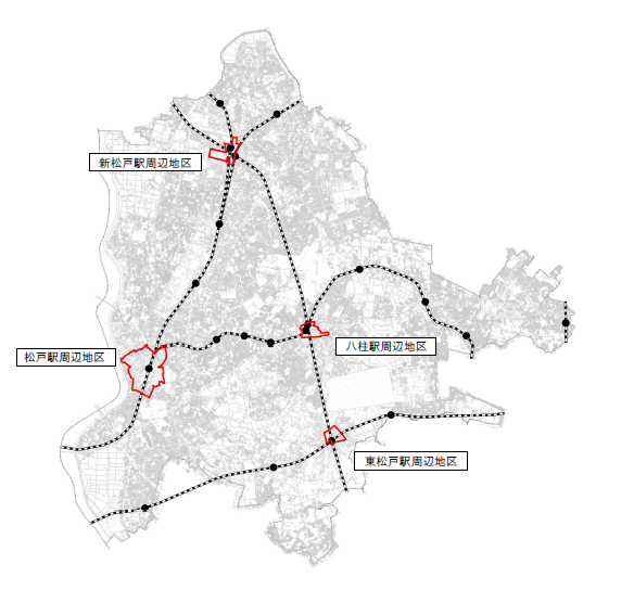 駐車場整備地区(地図)