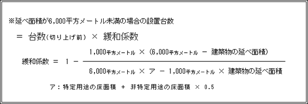 設置台数の計算式