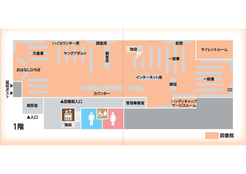 1階のフロア図