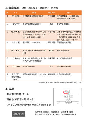 講座案内（裏面）　画像