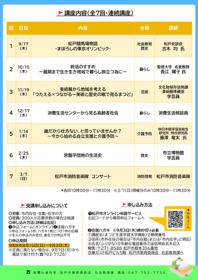 講座案内（裏面）　画像