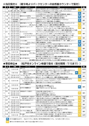 チラシ裏面