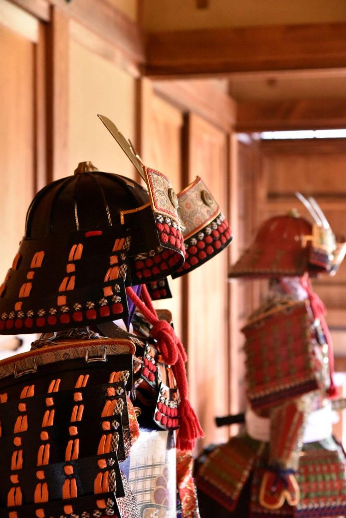 甲冑のレプリカの写真